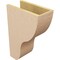 Ekena Millwork 7"W x 14"D x 21"H Classic Greensboro Rough Cedar Woodgrain TimberThane Corbel, Primed Tan CORUR07X14X21GRNRCPR - alternate 5